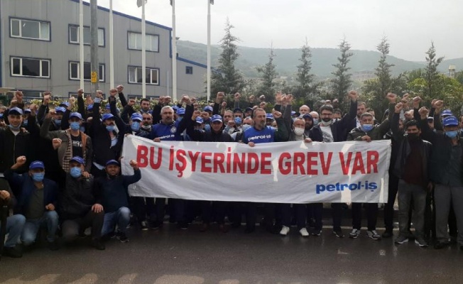 Nedex Kimya işçileri greve çıktı