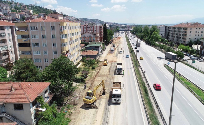 Tramvay hattında hummalı çalışma