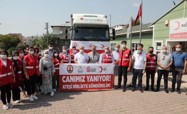 Darıca’dan Manavgat’a yardım tırı