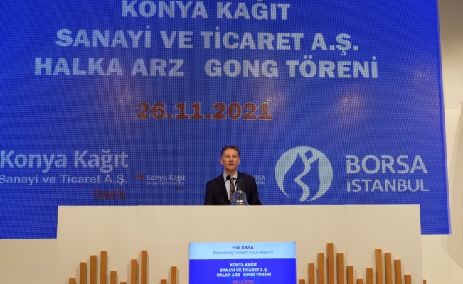 Borsa İstanbul'da gong Konya Kağıt AŞ için çaldı