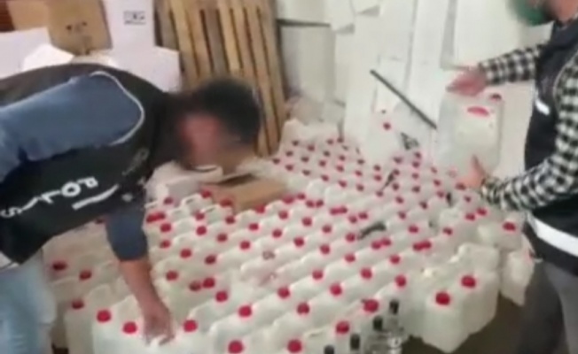 7 bin 600 litre etil alkol ele geçirildi