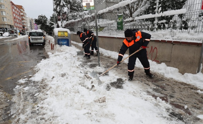 Gebze’de Kar Mesaisi 