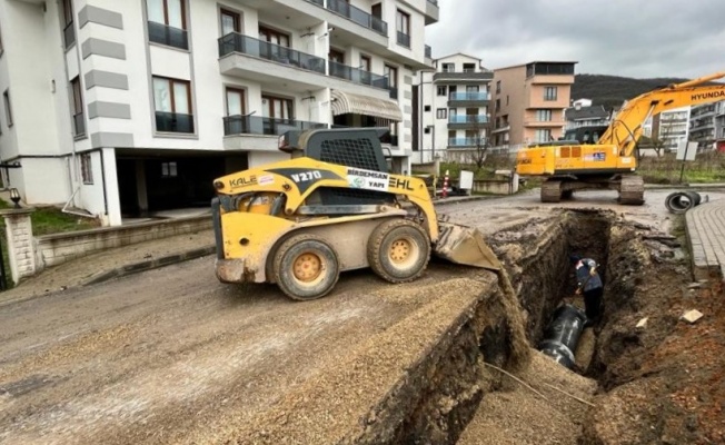 Yazlık mahallesinde altyapı çalışması