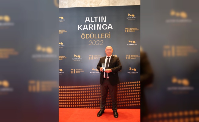 Darıca Belediyesi’ne Altın Karınca ödülü