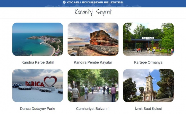 Kocaeli’nin turistik mekanları cepte