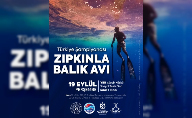 Darıca’da Zıpkınla Balık Avı Şampiyonası heyecanı yaşanacak