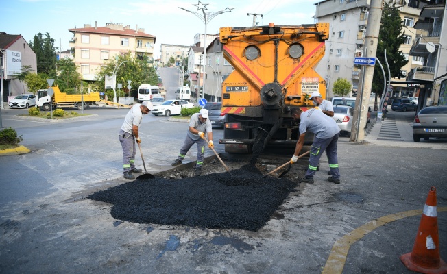 Fen işleri ekiplerinden, ilçe genelinde çalışma