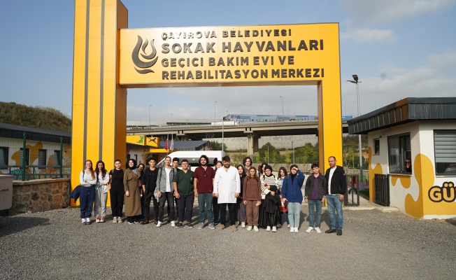 Gençlik Merkezi öğrencileri, Sokak Hayvanları Bakım Evi’ni gezdi