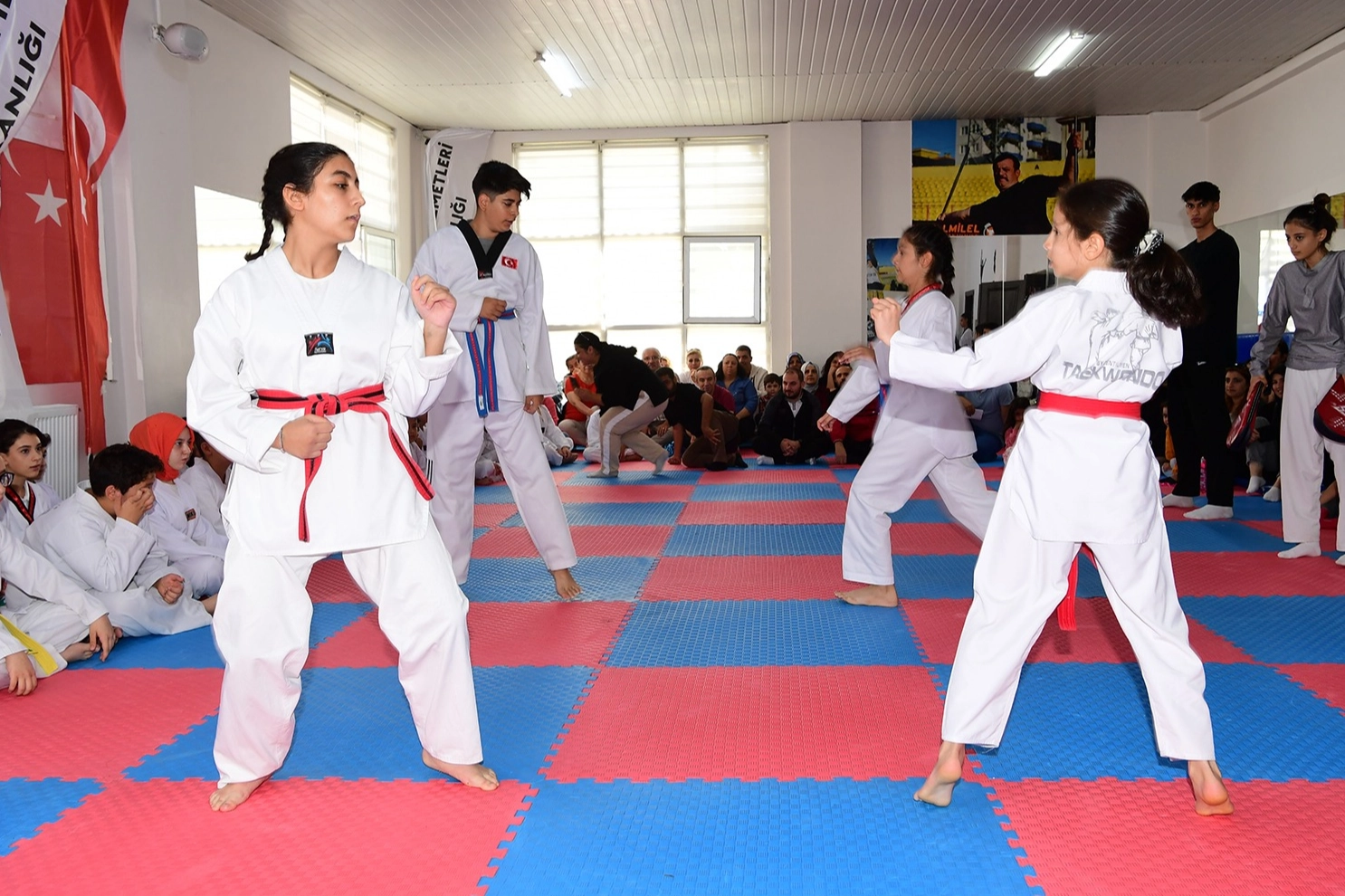 Malatya'da taekwondocuların kuşak heyecanı