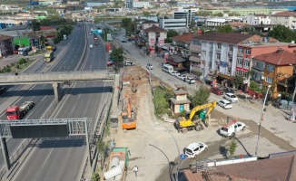 Dilovası girişindeki altyapı çalışmasında sona geliniyor