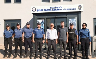 Büyükgöz polis merkezini ziyaret etti