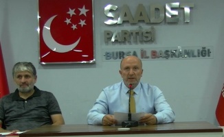 Saadet Partisi Bursa'dan BESAŞ zammına tepki