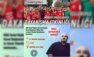 MERSEN grevcileriyle dayanışma etkinliği